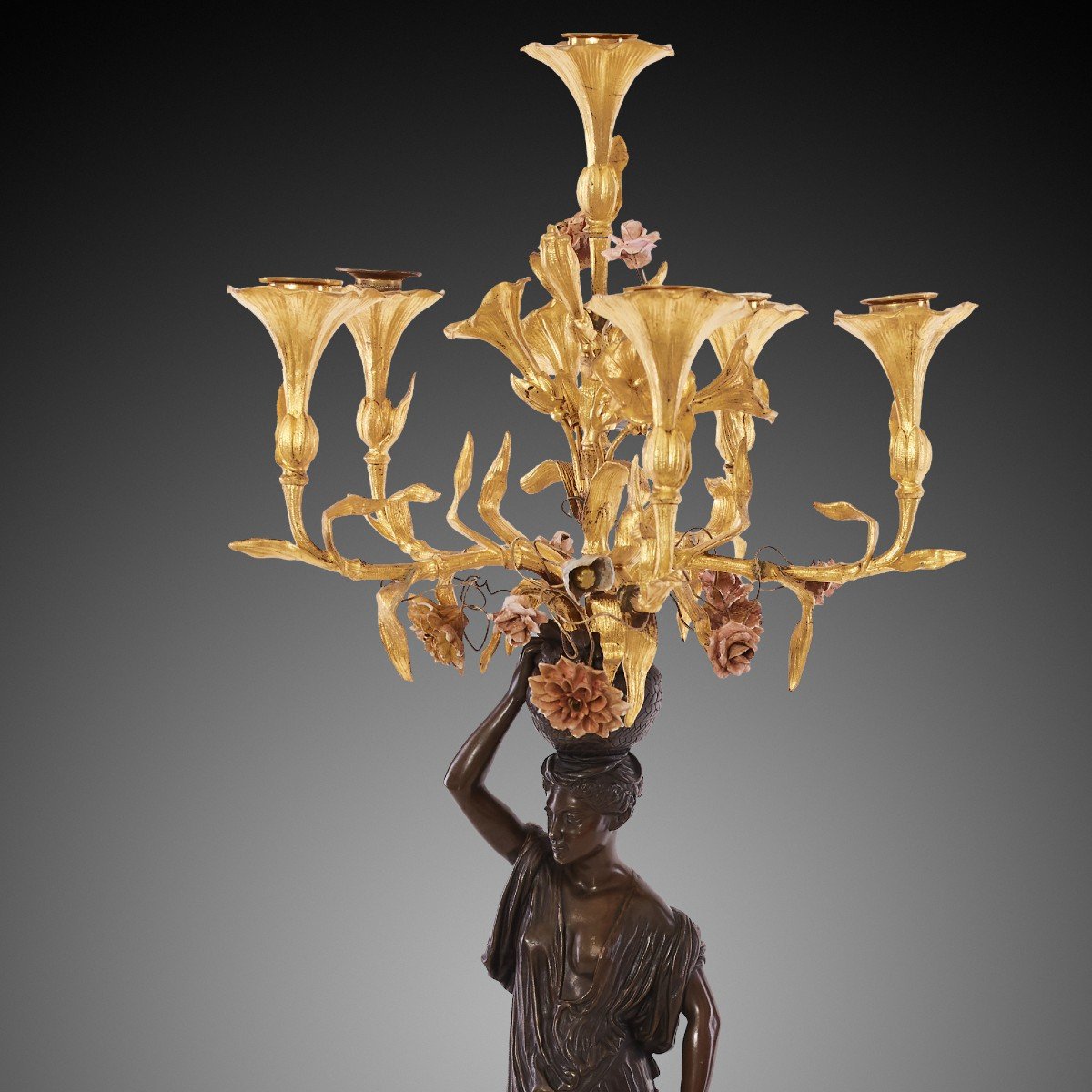 Une Paire De Candélabres , Style Louis XVI-photo-4