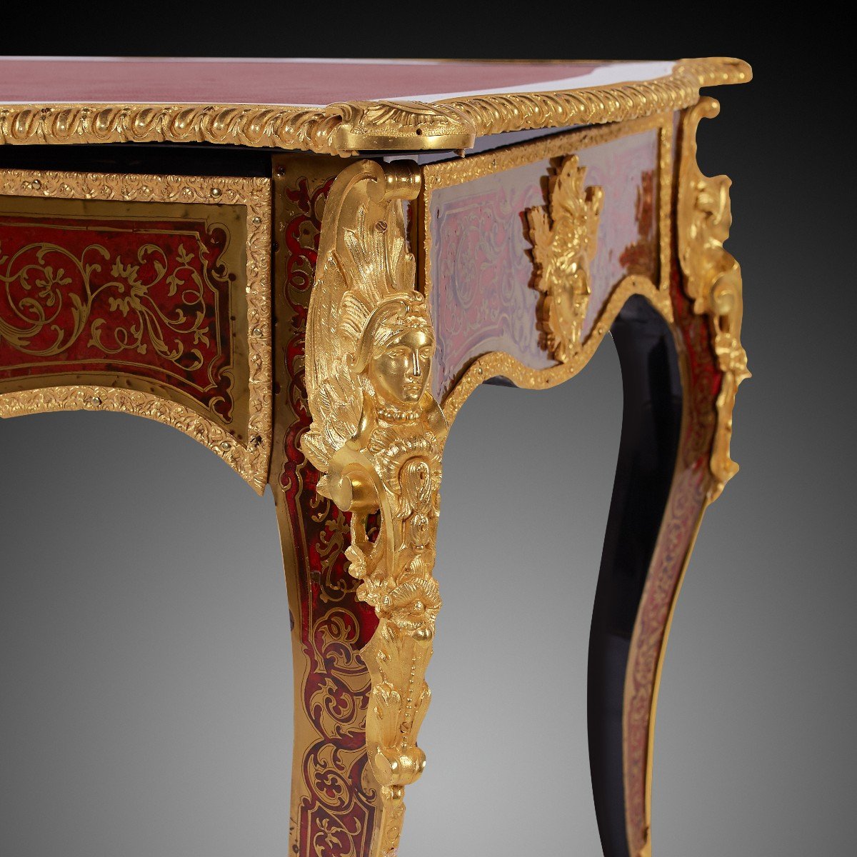 Boulle Desk, Napoleon III From The Nineteenth Century.-photo-2