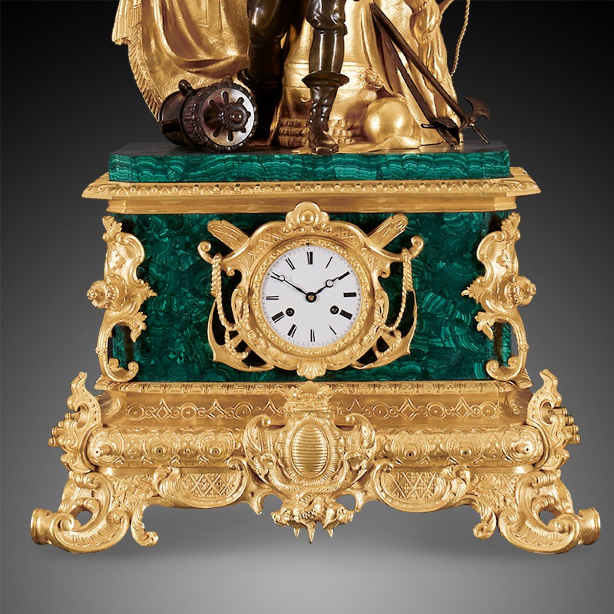 A Napoleon III Style Mantel Clock, XIXth Century.-photo-4