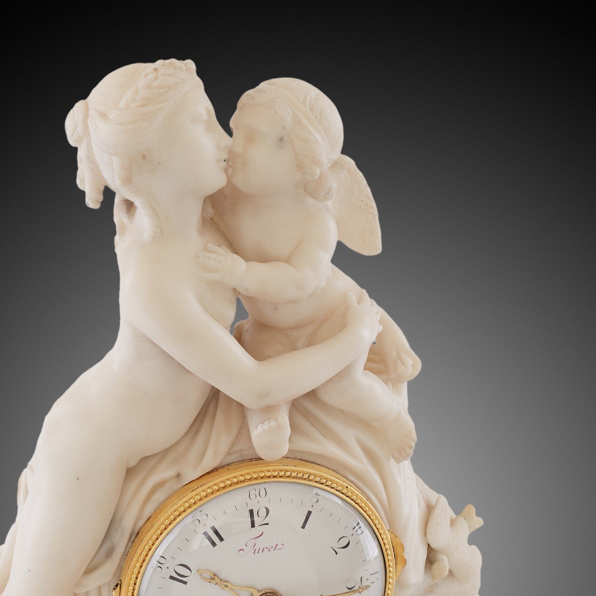 18th Century Mantel Clock Louis XVI Period By Furet In Paris-photo-4