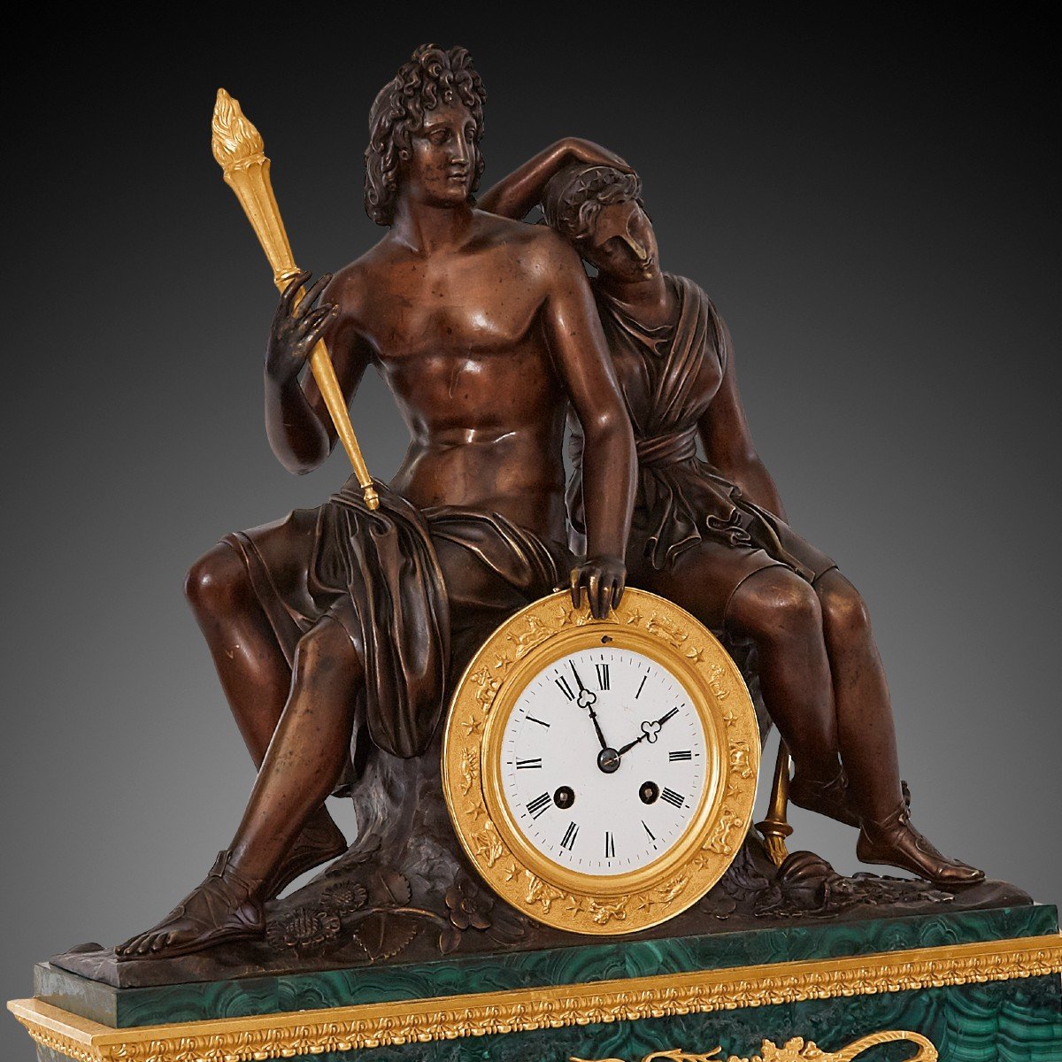 A Napoleon III Style Mantel Clock, XIXth Century.-photo-3