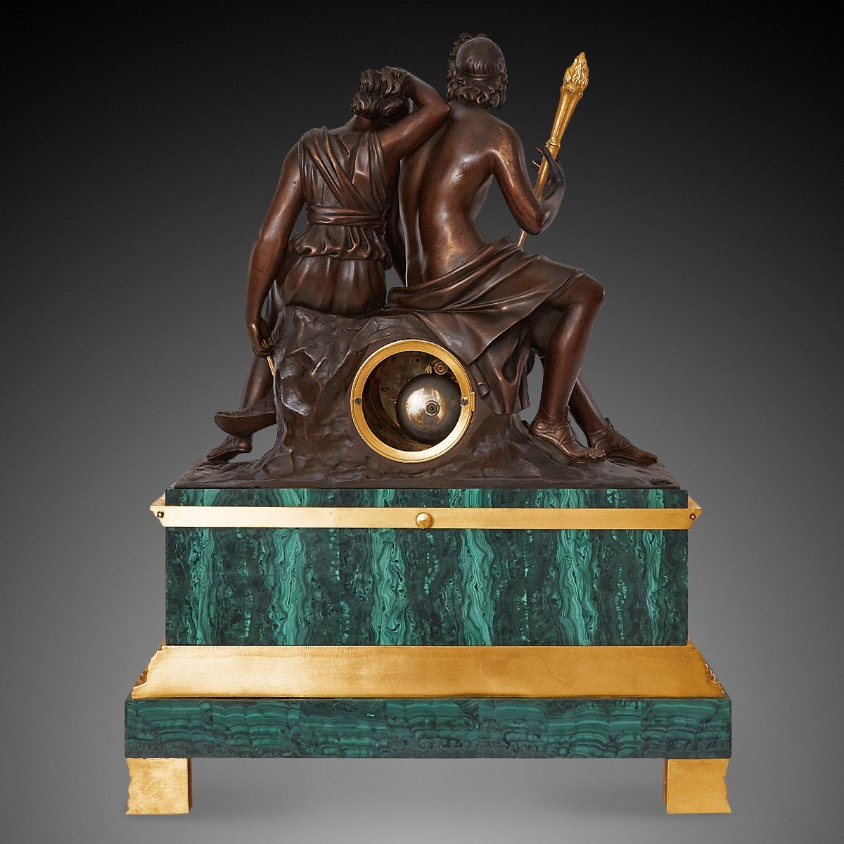 A Napoleon III Style Mantel Clock, XIXth Century.-photo-4