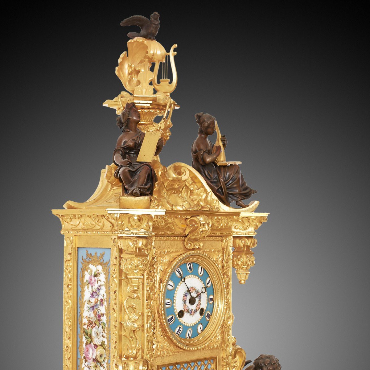 Pendule & Candélabres Louis XVI XIXème-photo-3