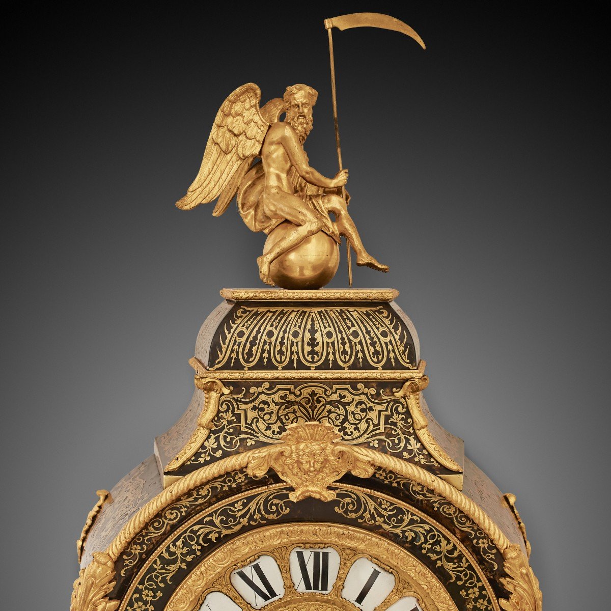 19th Century Boulle Wall Clock-photo-4