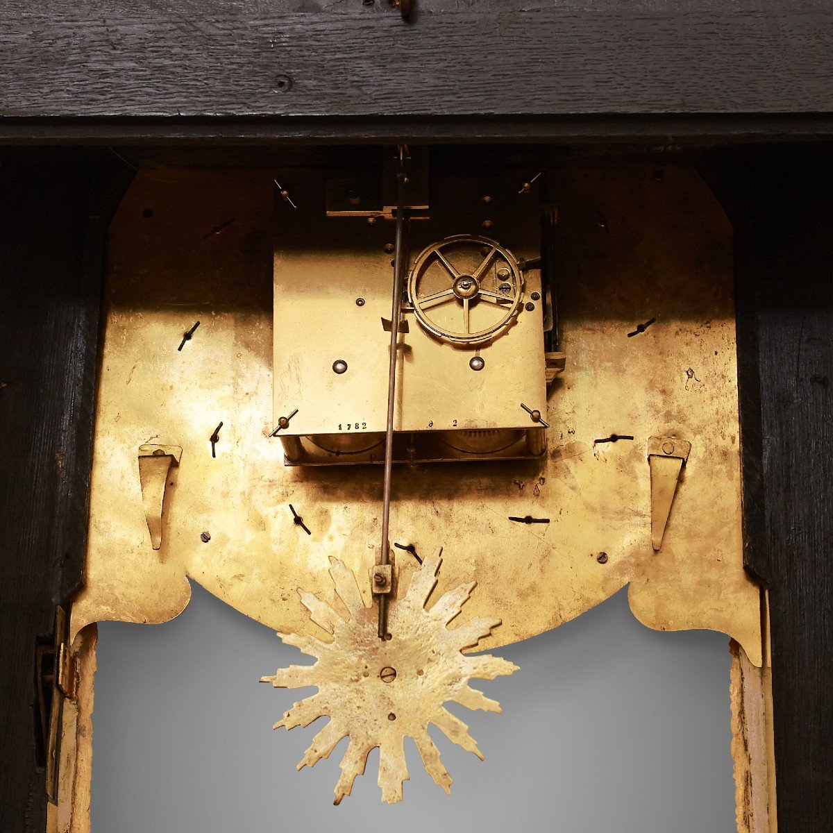 19th Century Boulle Wall Clock-photo-1