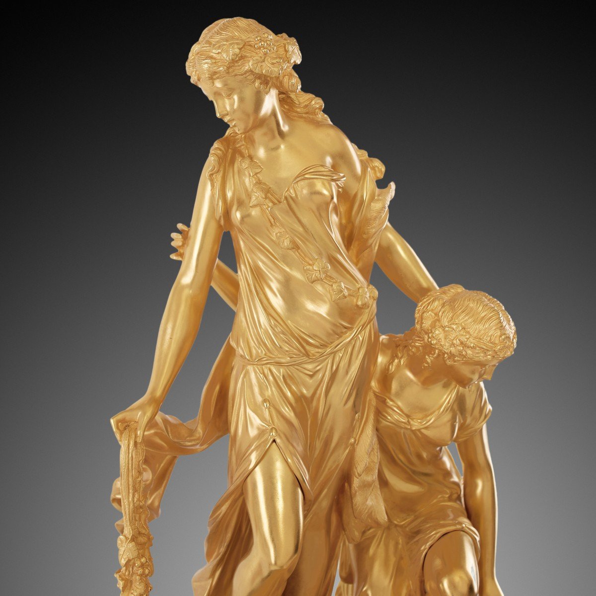 A Napoleon III Style Mantel Clock, 19th Century.-photo-2