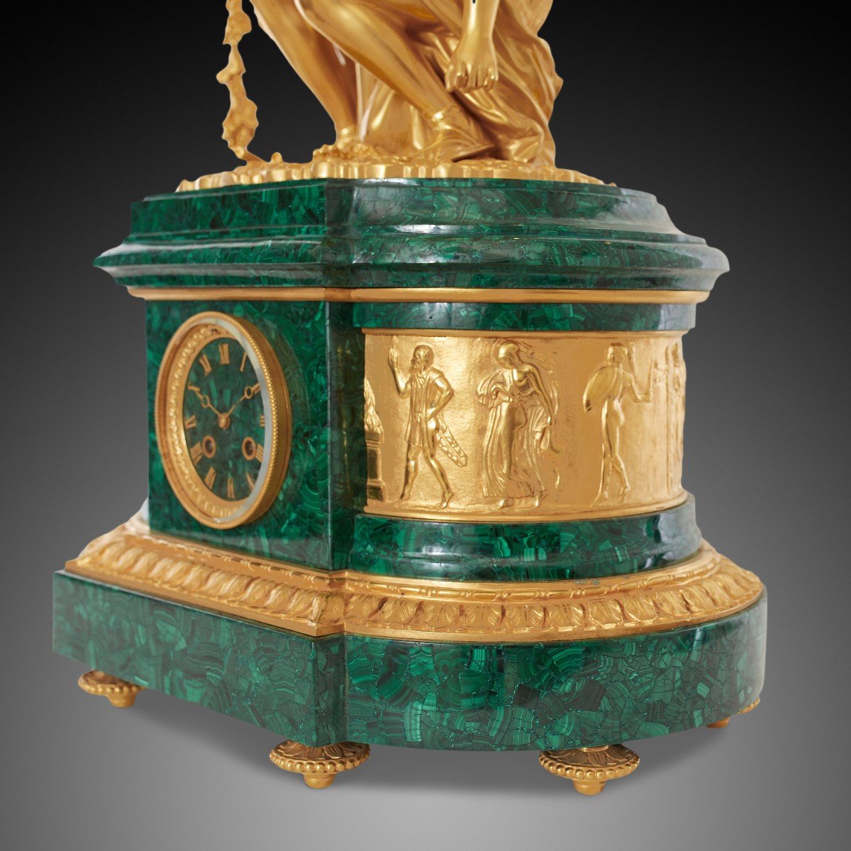 A Napoleon III Style Mantel Clock, 19th Century.-photo-4