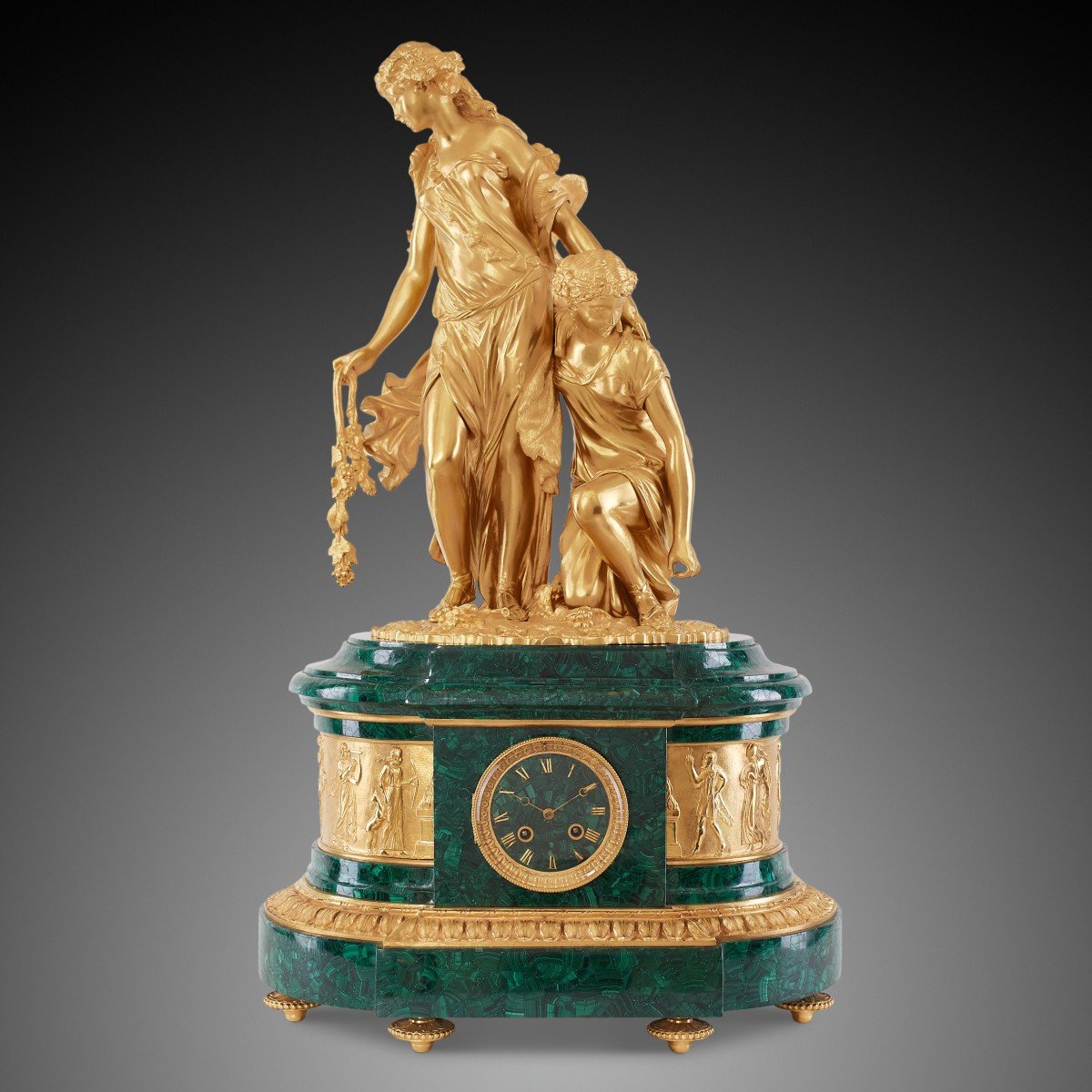 A Napoleon III Style Mantel Clock, 19th Century.