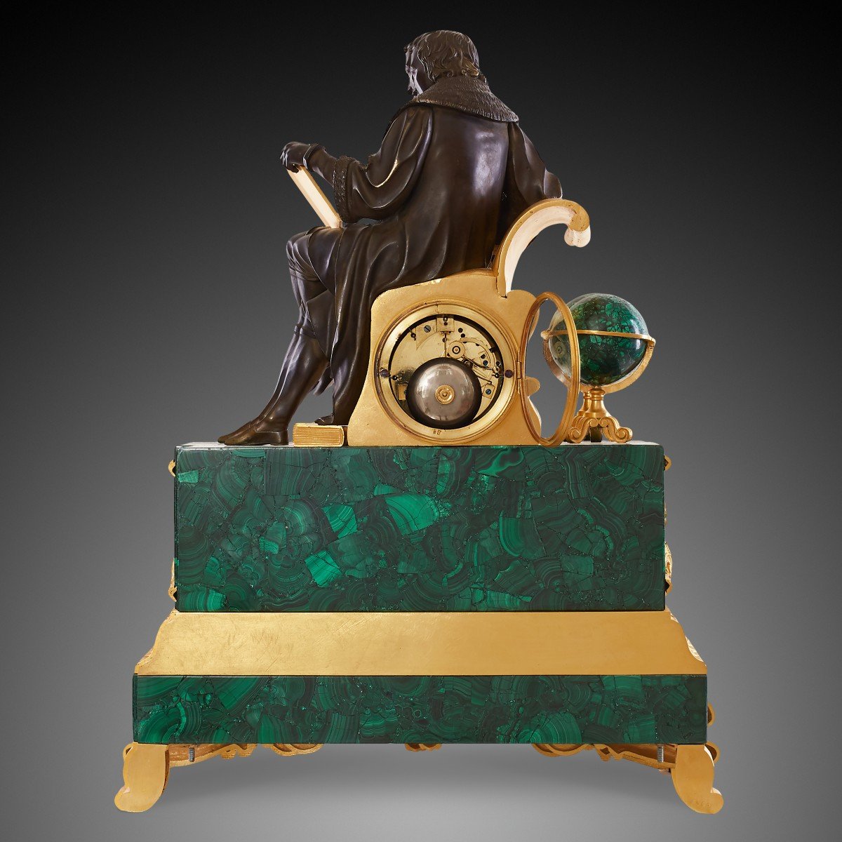 A Louis Philippe Charles X Style Mantel Clock, XIXth Century.-photo-4