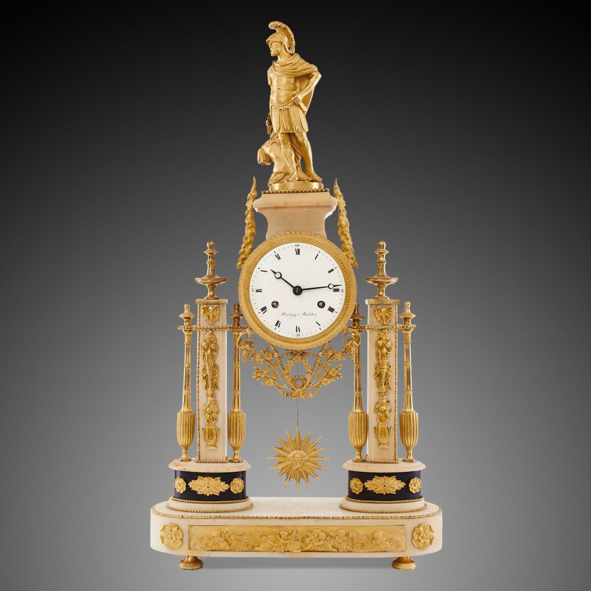 18th Century Mantel Clock Louis XV Period By Moutiguij In Moudidier