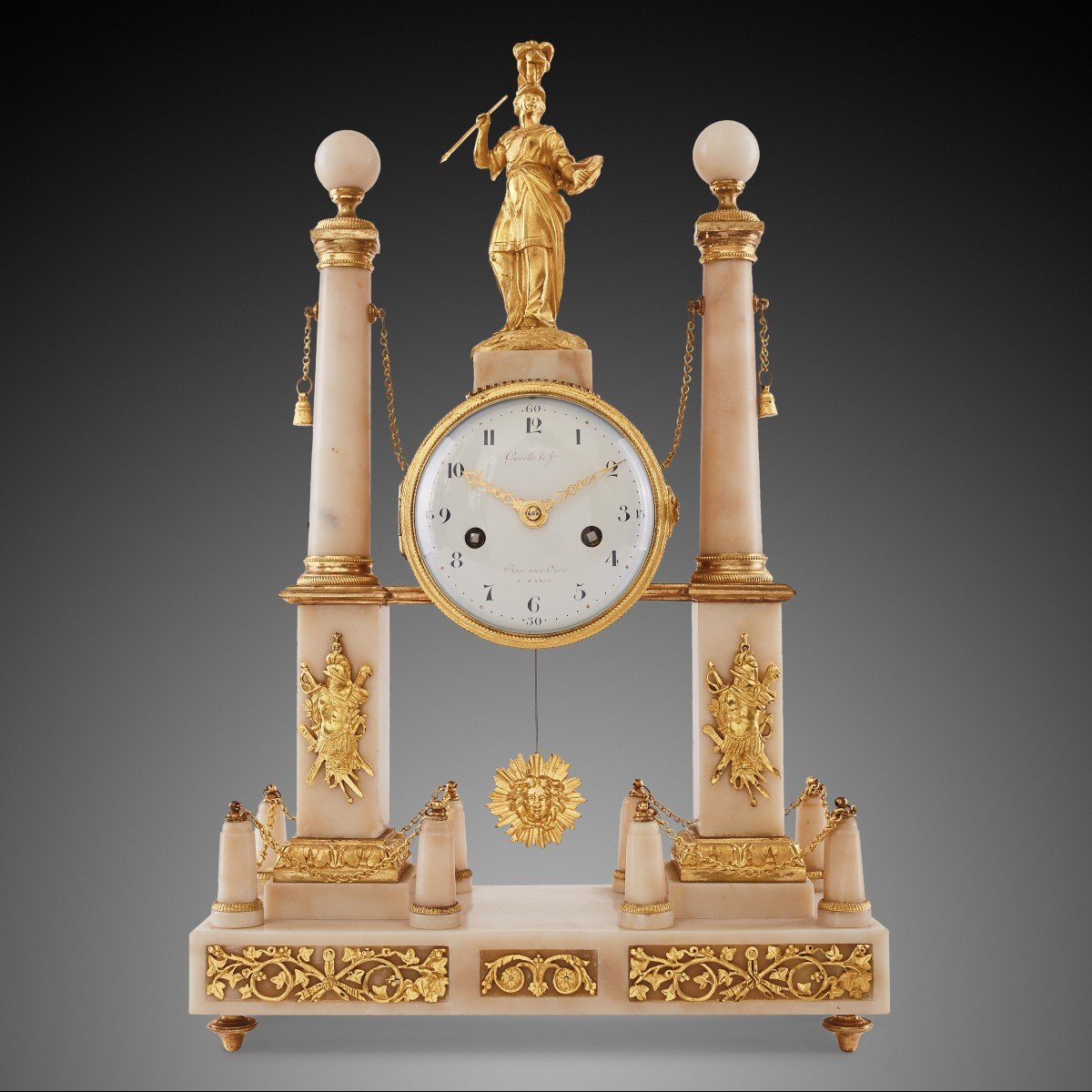 18th Century Mantel Clock Louis XV Period By Gavelle Le Paris