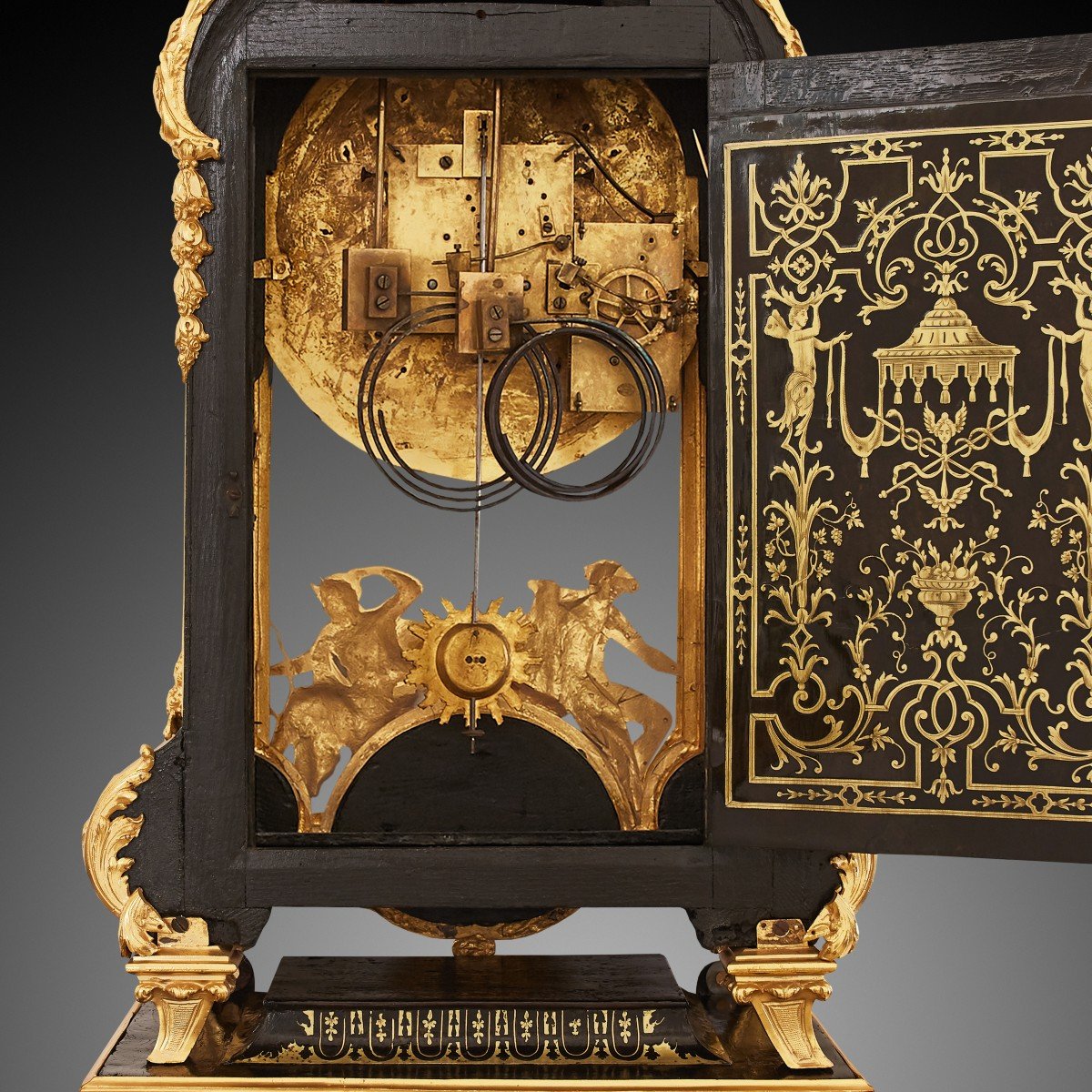 19th Century Boulle Wall Clock-photo-3