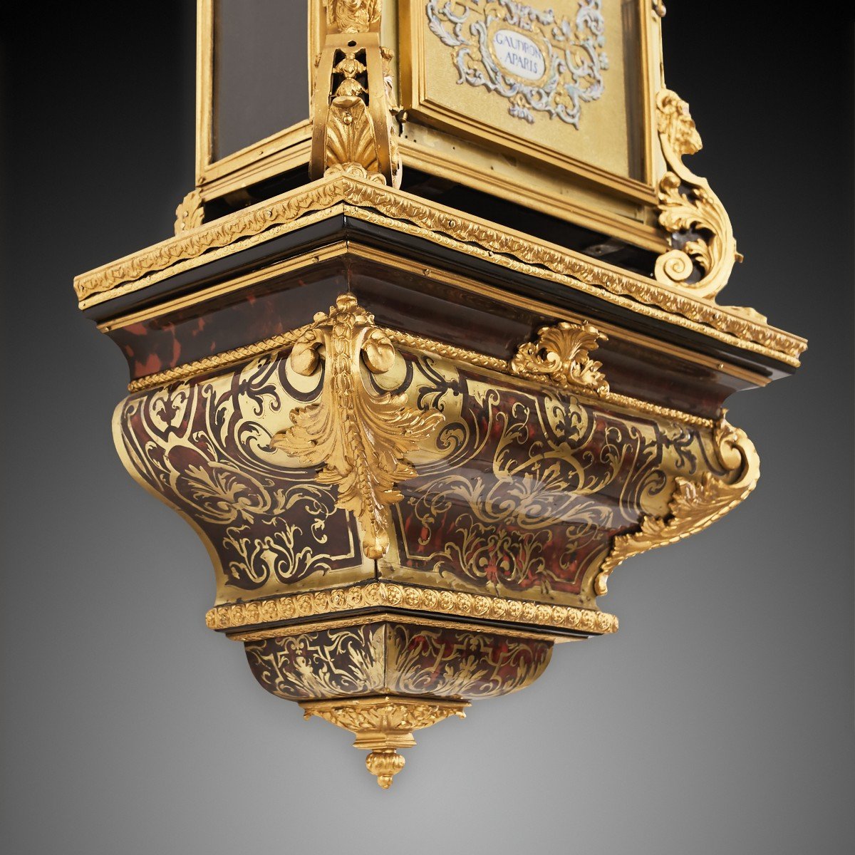 18th Century Wall Clock Louis XV-gaudrom In Paris-photo-2