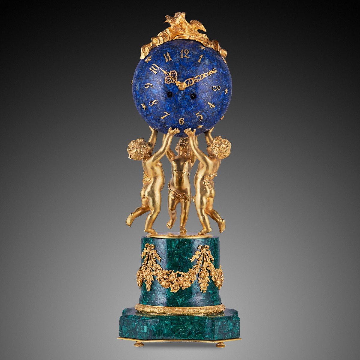 A Louis XVI Style Mantel Clock, 19th Century.