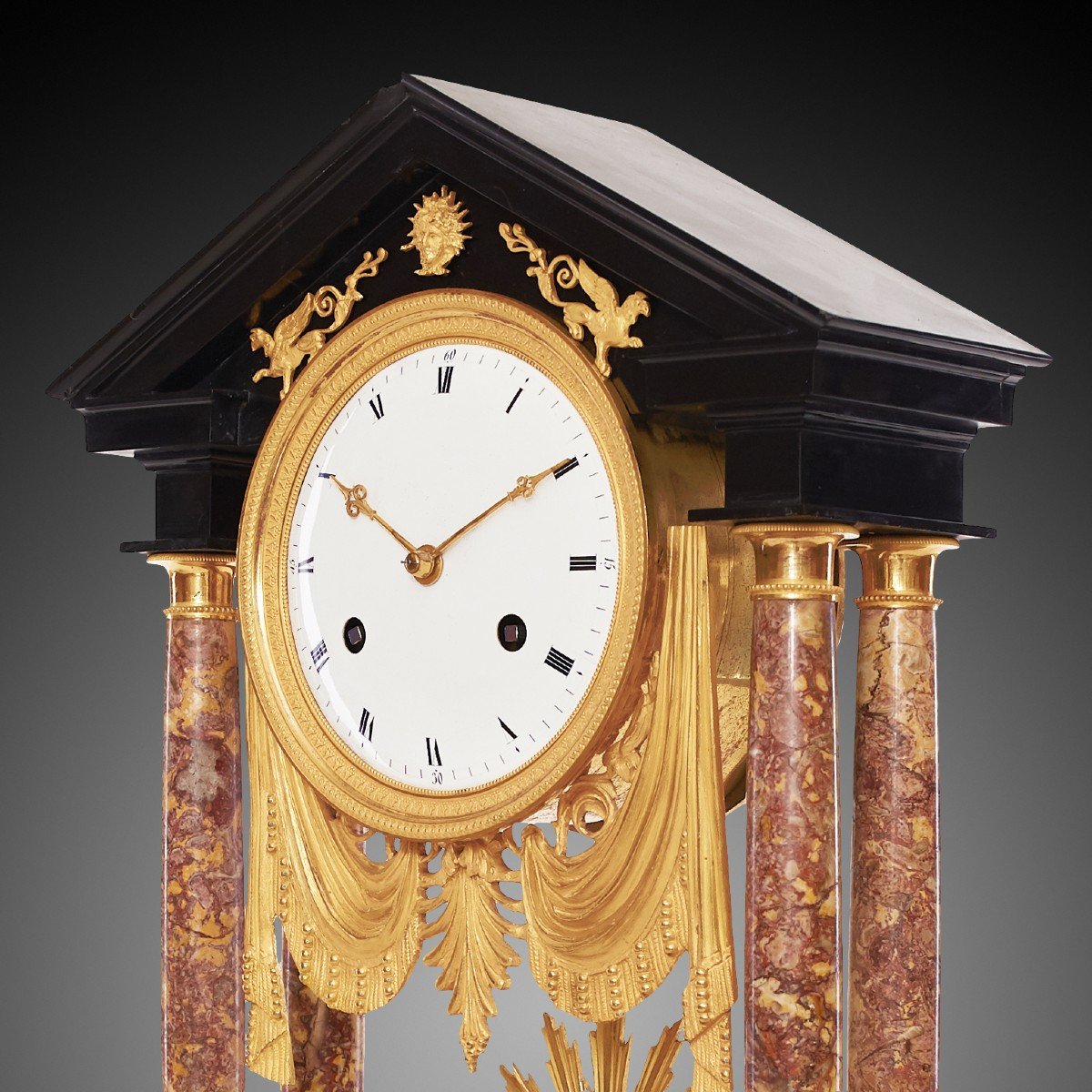 XIXth Century Mantel Clock, Empire Style.-photo-3