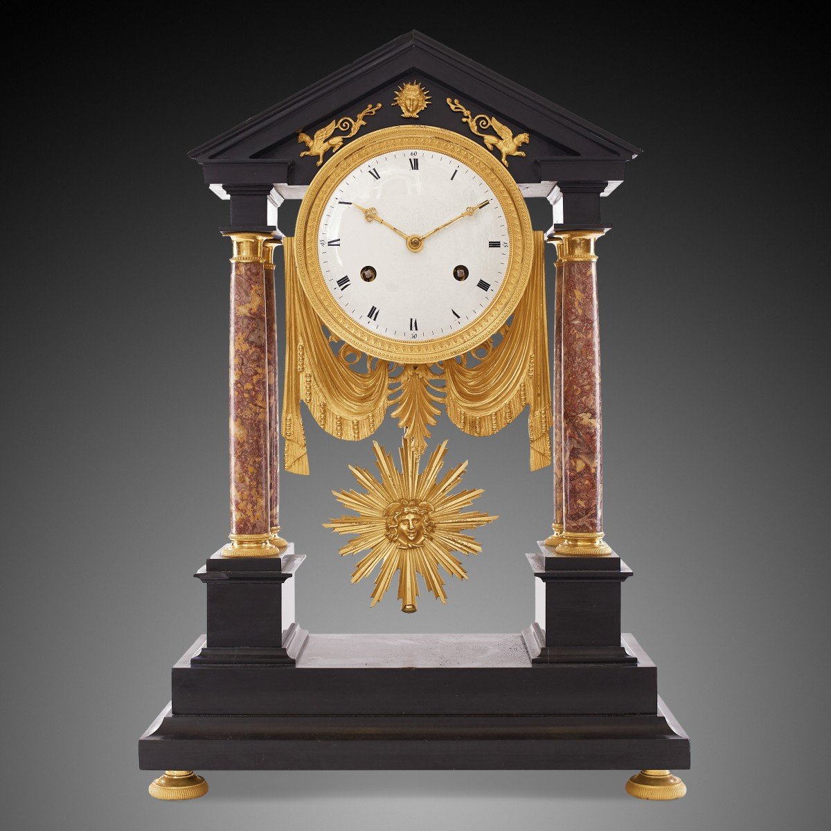 XIXth Century Mantel Clock, Empire Style.