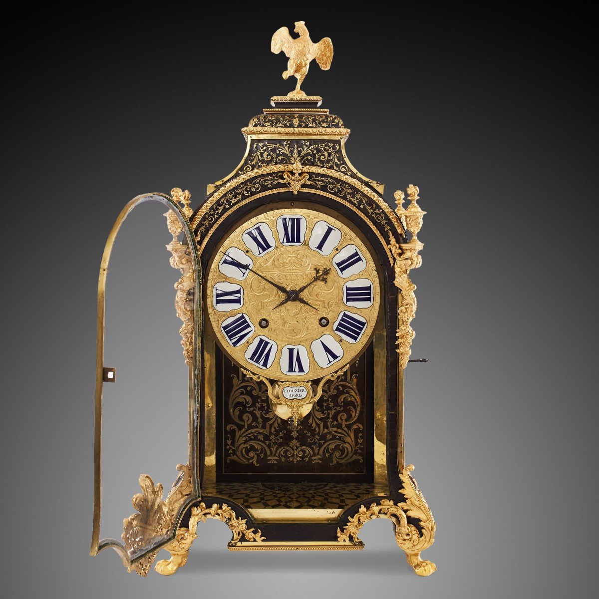 19th Century Boulle Mantel Clock-photo-2