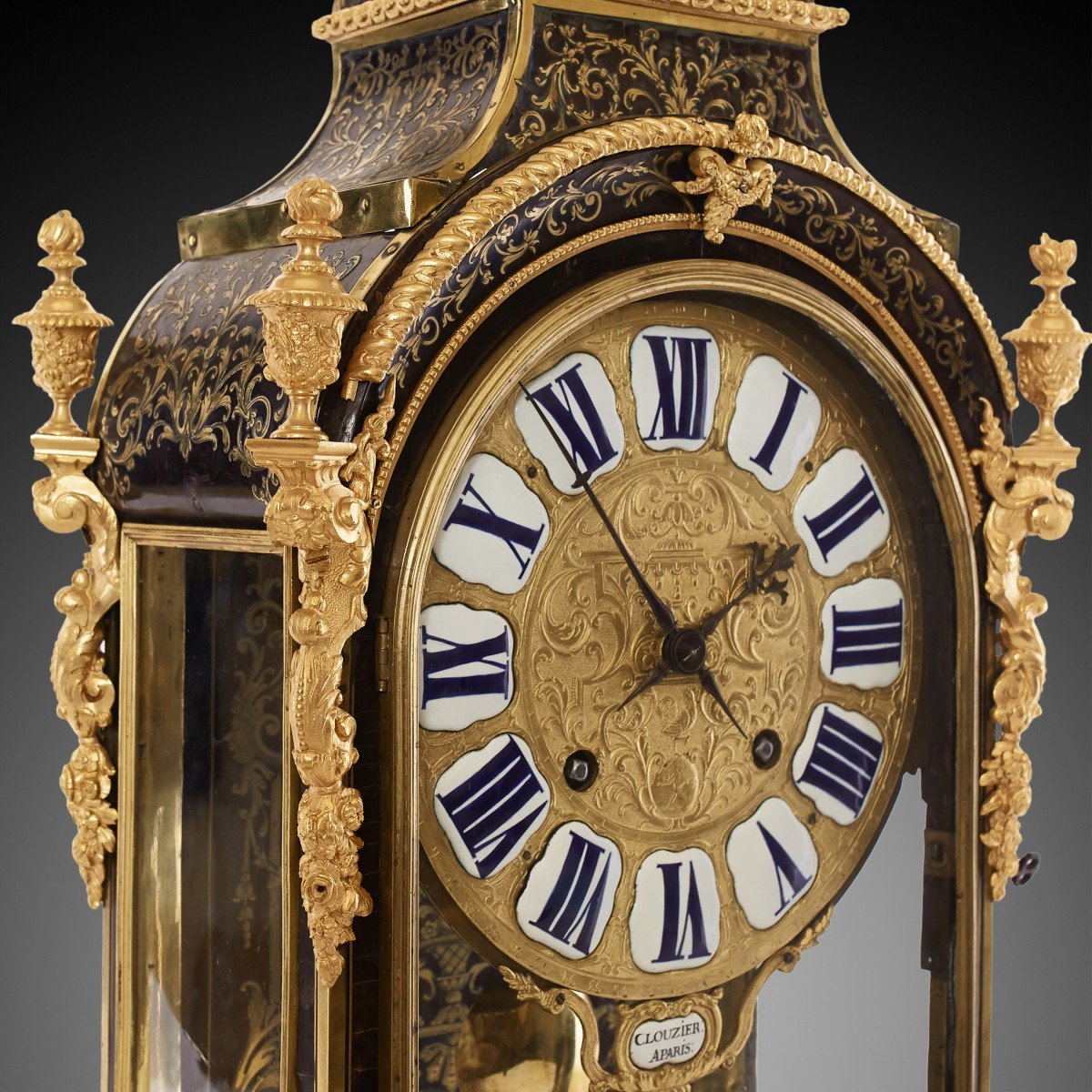 19th Century Boulle Mantel Clock-photo-4