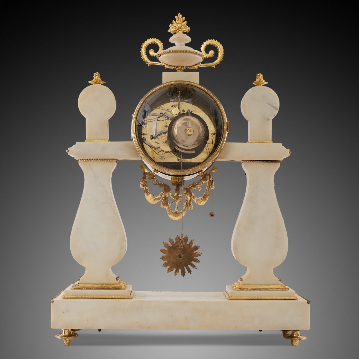 18th Century Mantel Clock, Louis XV Period.-photo-4