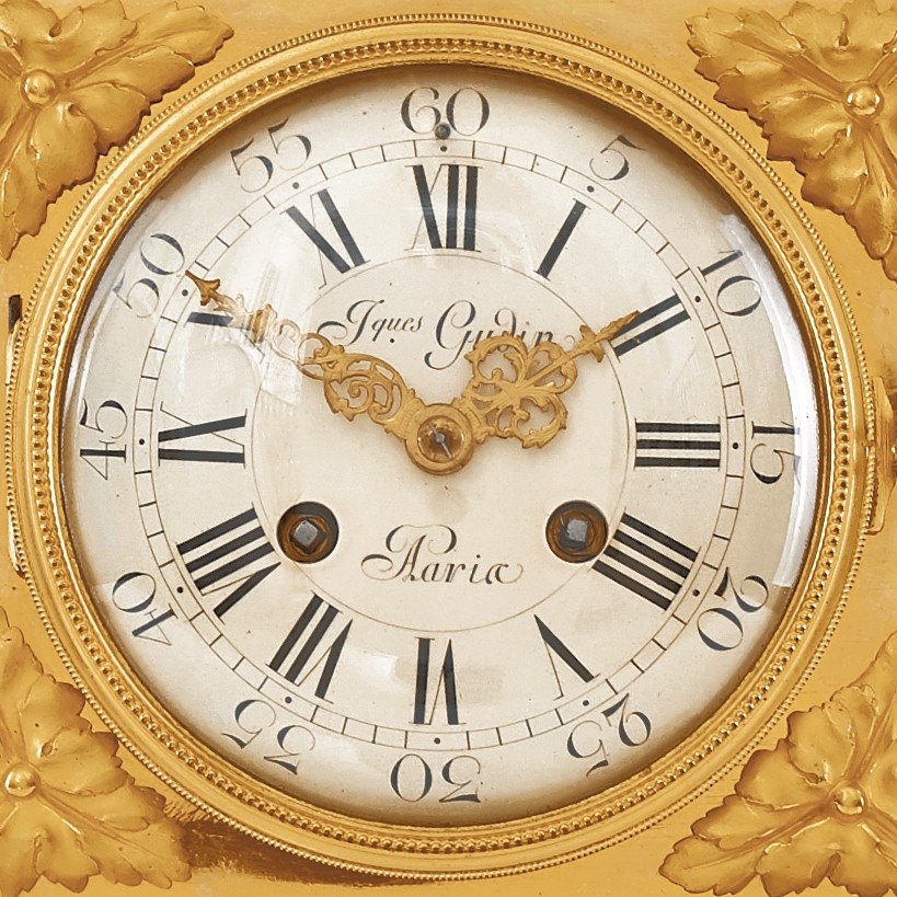 18th Century Mantel Clock Louis XVI Period By Fques Gudin In Paris-photo-4