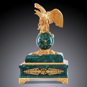 A Napoleon III Style Desk Clock, 19th Century.