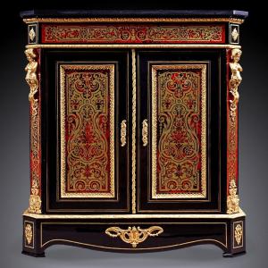 Boulle Style Chest Of Drawers 