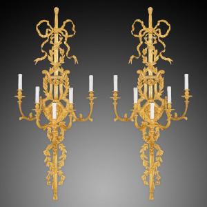 Pair Of 19th Century Louis XVI Sconces