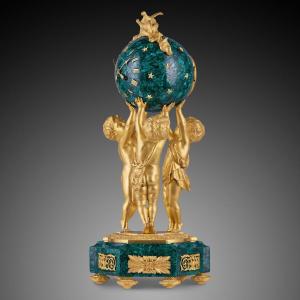 A Louis XVI Style Mantel Clock, 19th Century.