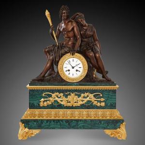 A Napoleon III Style Mantel Clock, XIXth Century.