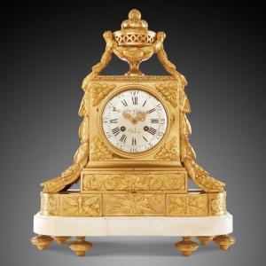 18th Century Mantel Clock Louis XVI Period By Fques Gudin In Paris