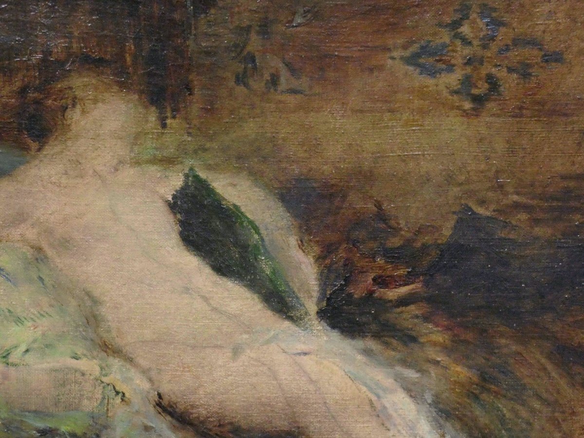 Henri Le Riche, « Femmes Nues Au Divan »  fin XIXème - Orientalisme-photo-4