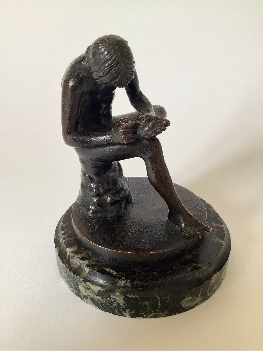 "Spinario" Bronze. XIXe. Grand Tour-photo-3