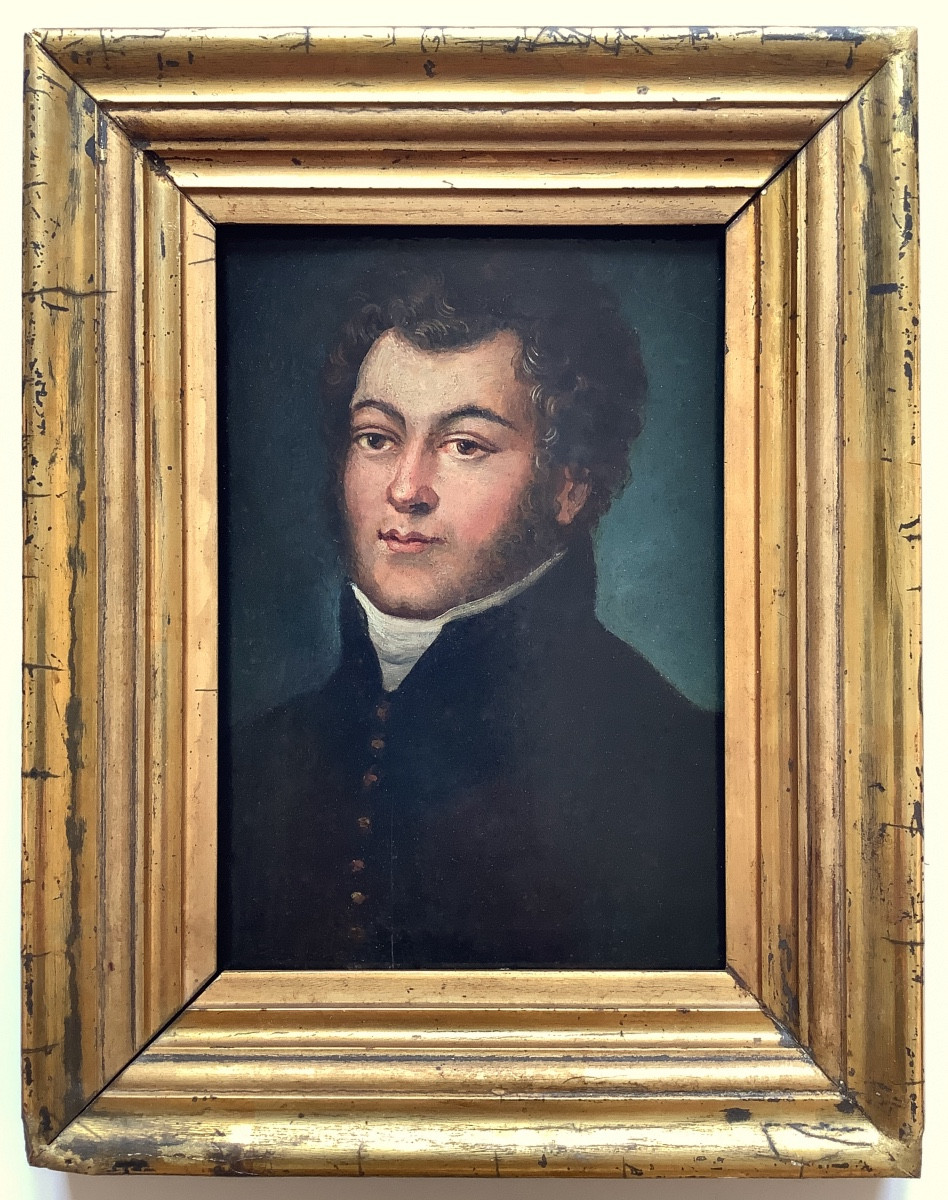Small Portrait Of A Young Man From The Restoration Period