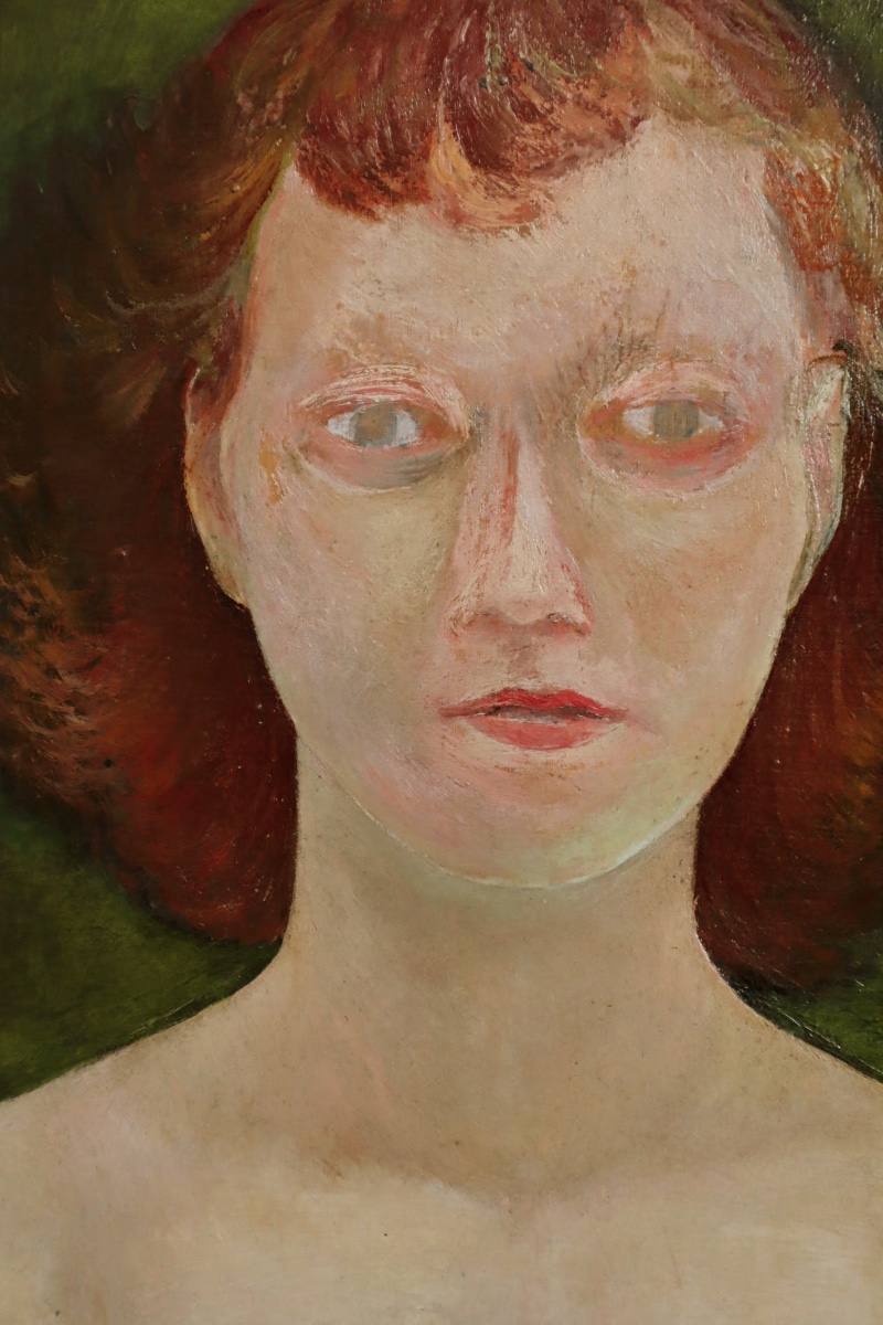 Erik Detthow " Nu au bouquet" circa 1930 - Ecole suédoise - Expressionnisme-photo-1