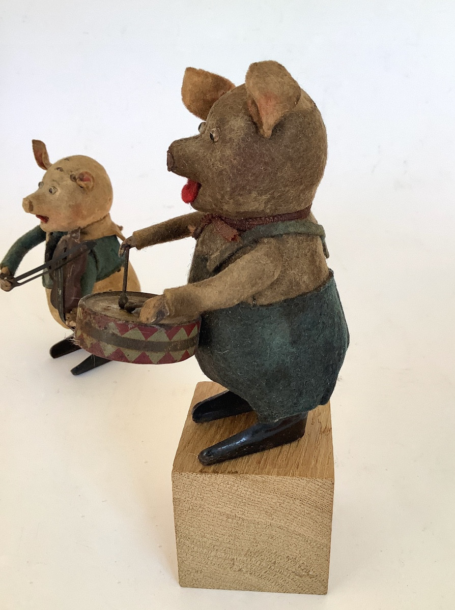 Cochons musiciens . Jouets Schuko. 1930-photo-4