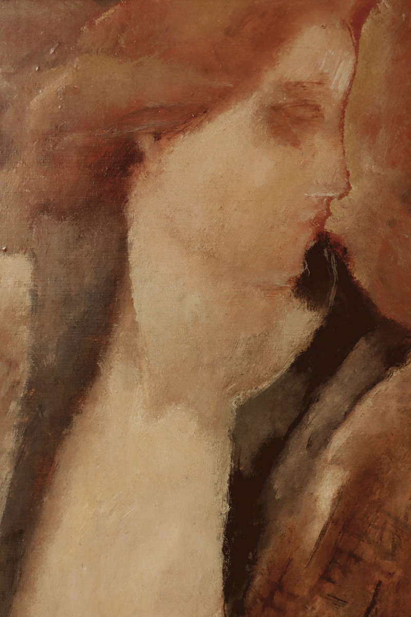 Rodolphe-théophile Bosshard "red-haired Woman In Fur" Circa 1930 - -photo-2