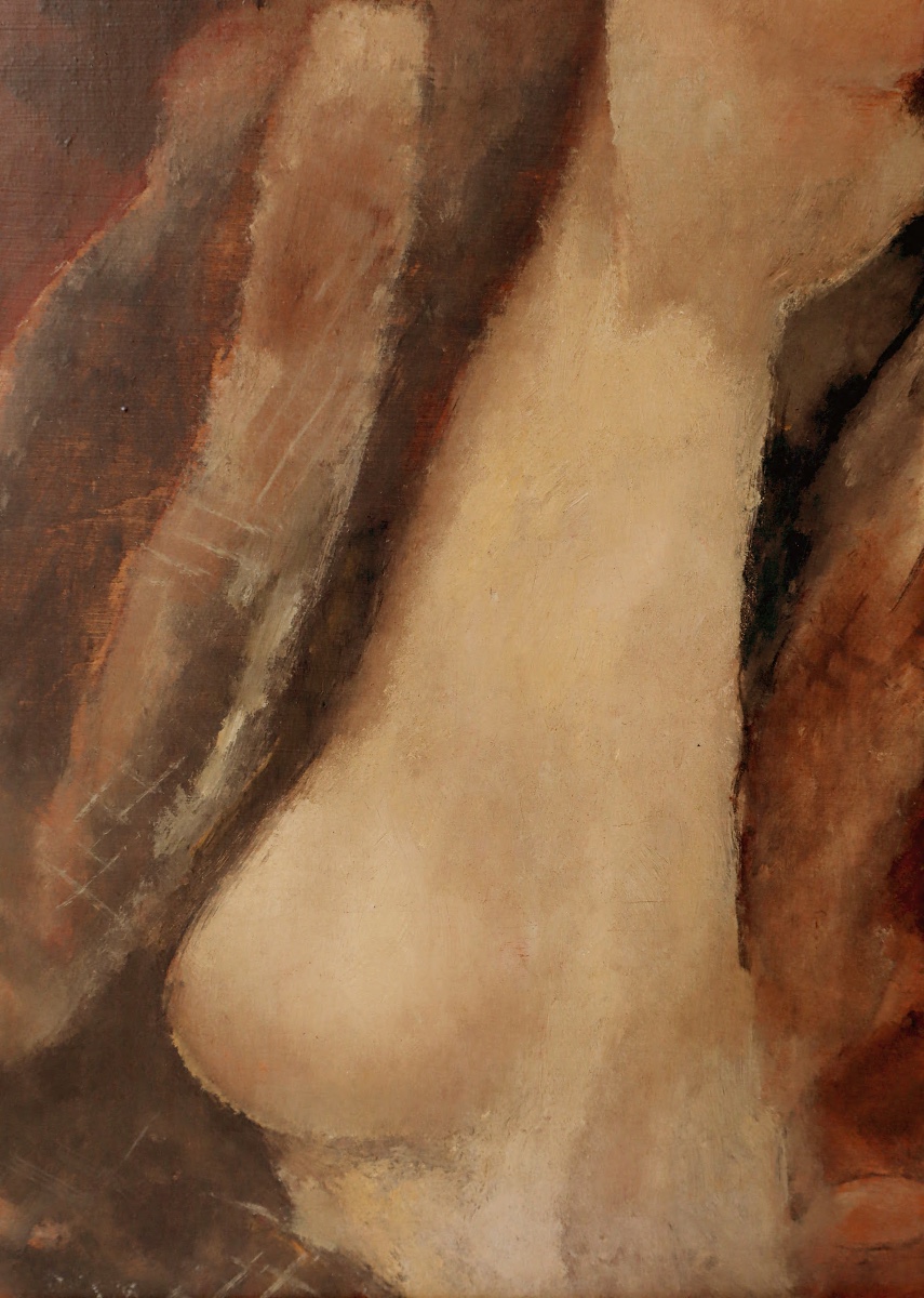 Rodolphe-théophile Bosshard "red-haired Woman In Fur" Circa 1930 - -photo-3