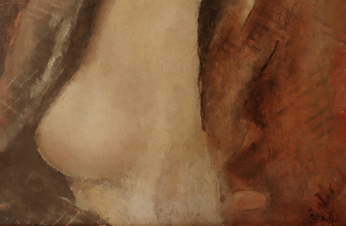 Rodolphe-théophile Bosshard "red-haired Woman In Fur" Circa 1930 - -photo-4