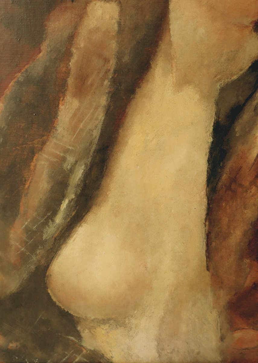 Rodolphe-Théophile BOSSHARD " Femme rousse à la fourrure " circa 1930 - -photo-3