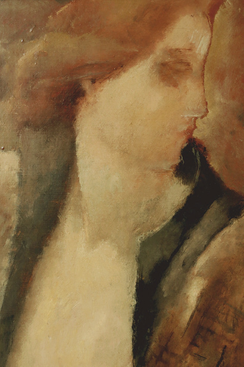 Rodolphe-Théophile BOSSHARD " Femme rousse à la fourrure " circa 1930 - -photo-2