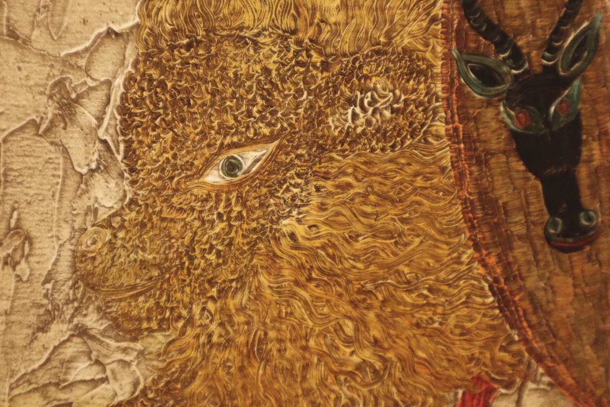 Henri Hecht Maïk "the Warrior" 1965 - Primitive Art-photo-3