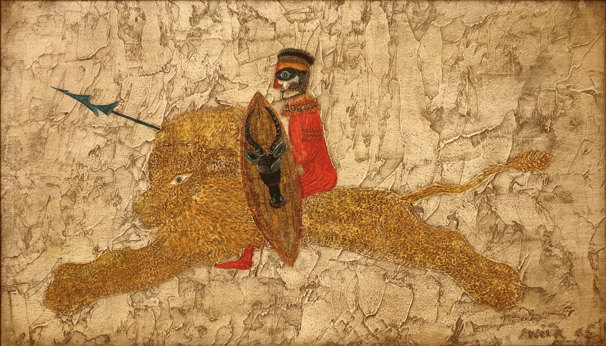 Henri Hecht Maïk "the Warrior" 1965 - Primitive Art