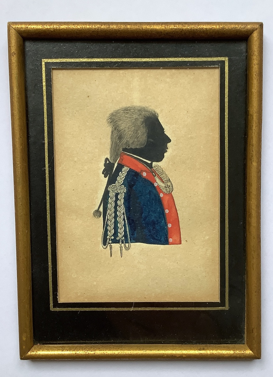 Four Watercolor "silhouette"portraits-photo-2