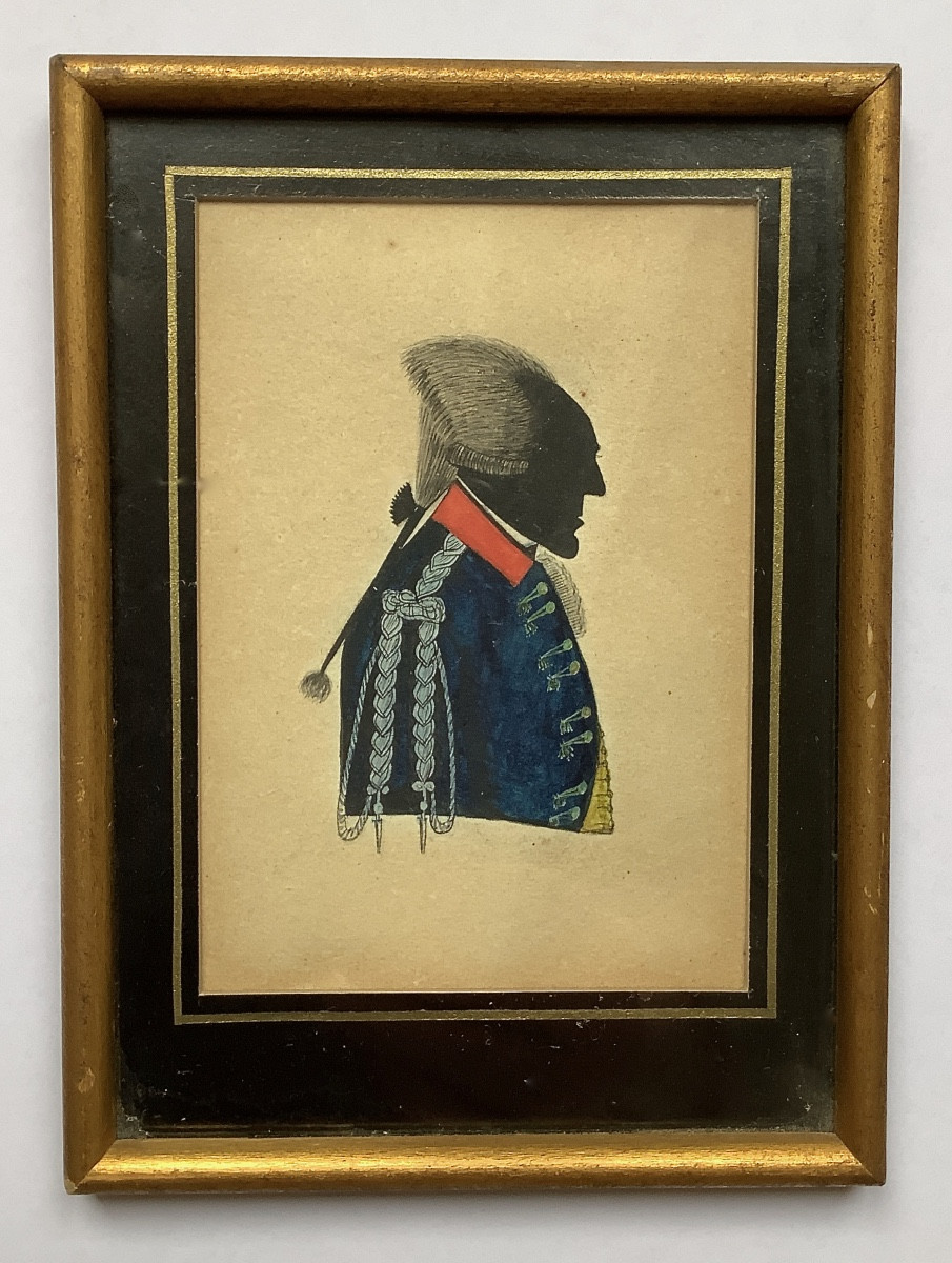 Four Watercolor "silhouette"portraits-photo-4