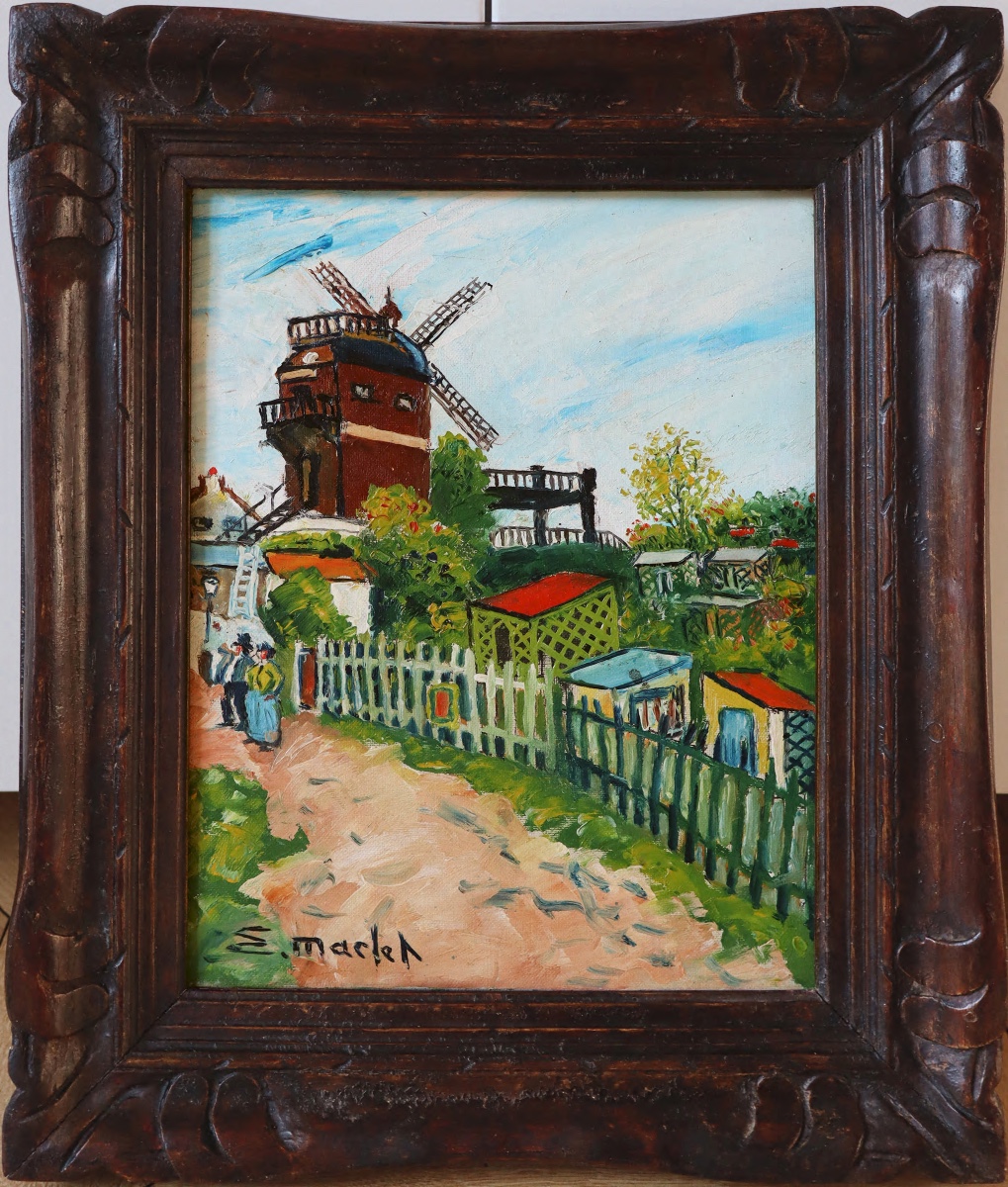 Elisée Maclet " le Moulin de la Galette" vers 1940 - Ecole de Montmartre