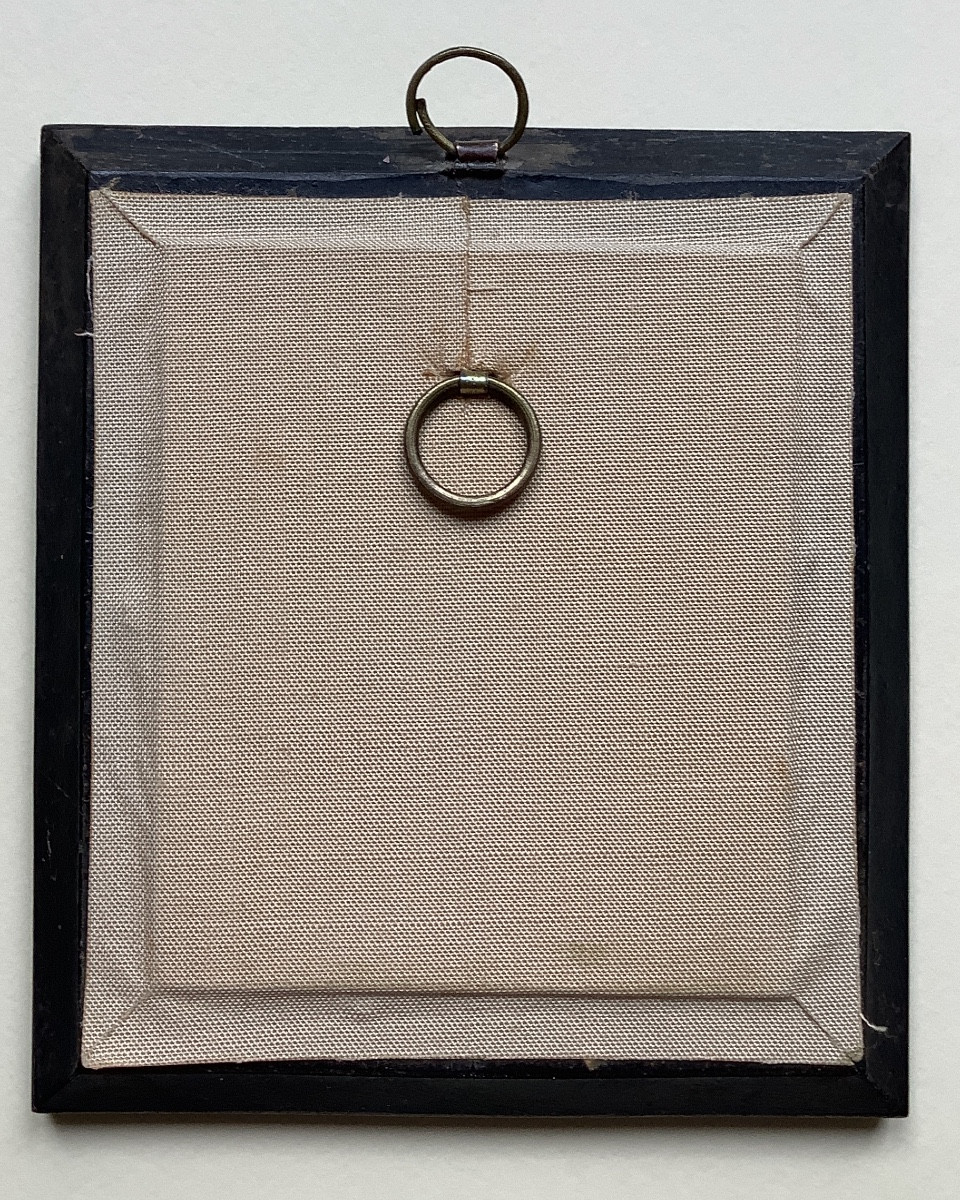 "young Woman With A Tiara" Miniature Portrait By Charles Berny d'Ouville-photo-2