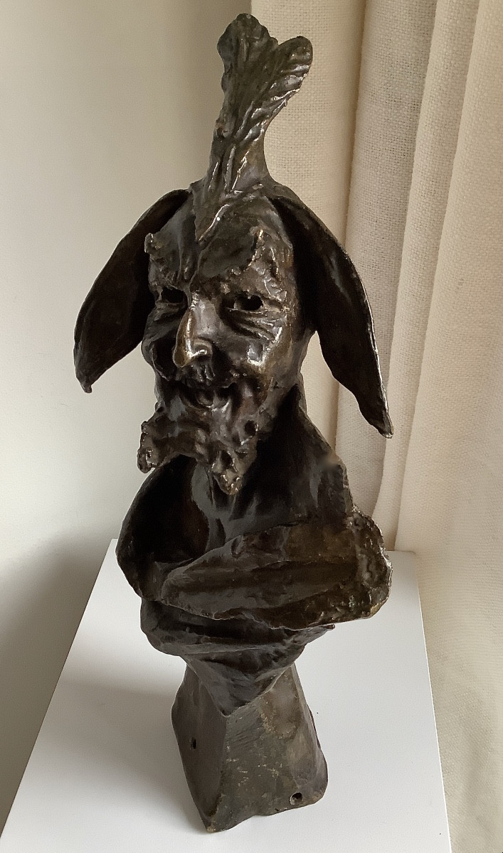 Mephisto. Bronze Bust. 19th Century