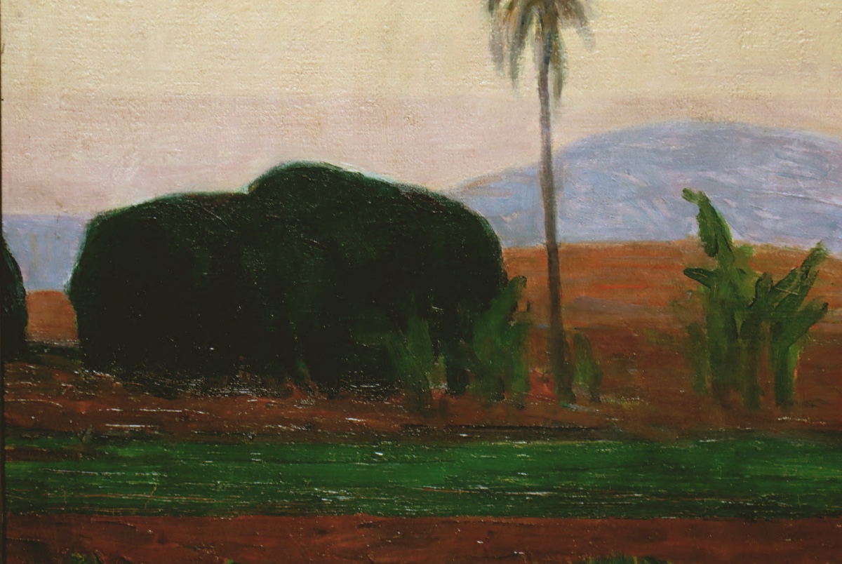 Fernand LANTOINE,  " Paysage d'Afrique " vers 1930 -  Africanisme et Orientalisme -photo-2