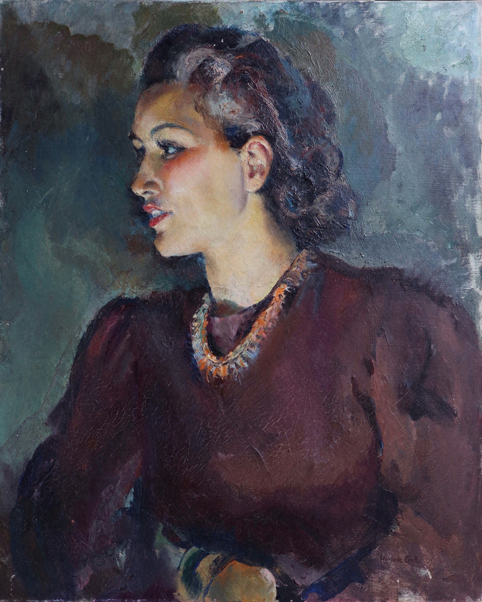 "Portrait de Femme" année 40 - Honor David-Gell  - 