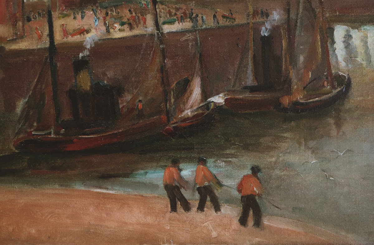 Max Band, "Port de Dieppe" vers 1920 - Ecole de Paris, Expressionnisme-photo-2